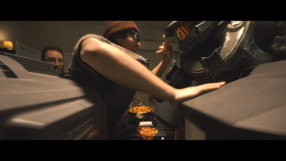 Stills from Haloday, a parody music video shot by Jeremy Liguori.