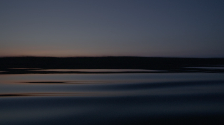 Close up of water and colors after sunset