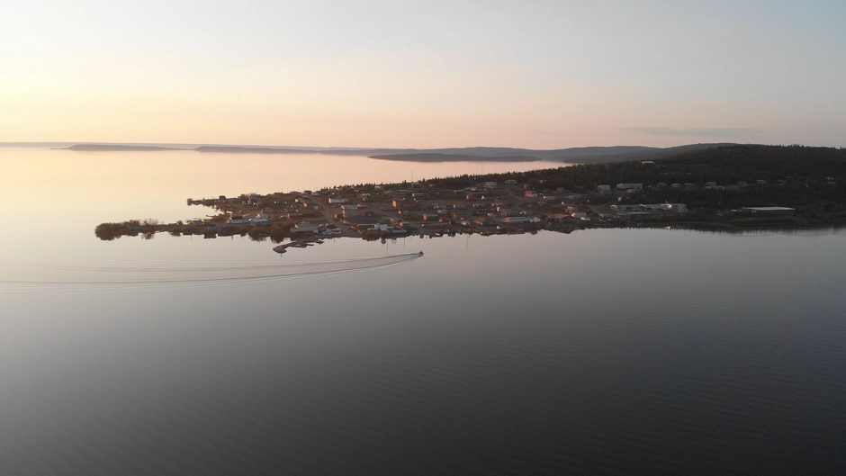 Aerial view of Lutselke